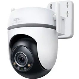 TP-Link Tapo TC42 Cámara de Seguridad Exterior, 2K QHD con Visión Nocturna en Color, 360° Giratoria, IA Personas/Mascotas, IP66, Alarma, Wi-Fi/Ethernet